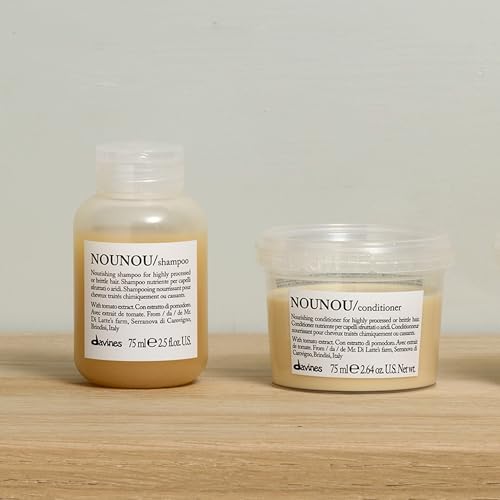 Davines NOUNOU Shampoo, Hydrating Deep Shampoo for Bleached, Permed, Relaxed, Damaged Hair Or Very Dry Hair, Replenishes Chemically Processed Hair
