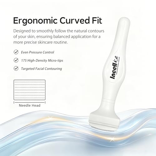 INCELLICE 175 Titanium Microneedle Derma Stamp for Face