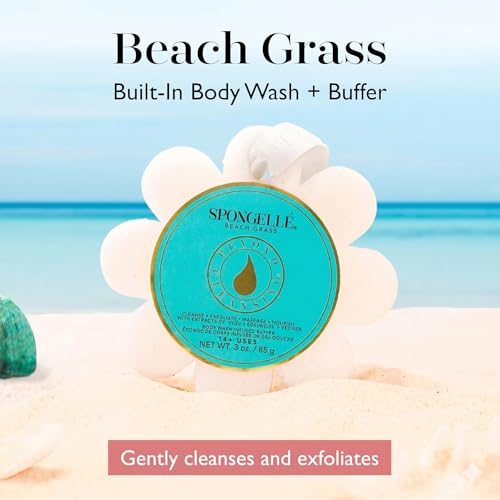 Spongellé Beach Grass Bath Sponge with Body Wash