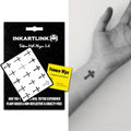 INKARTLINK Semi Permanent Tattoo - Mini Cross Design, Waterproof