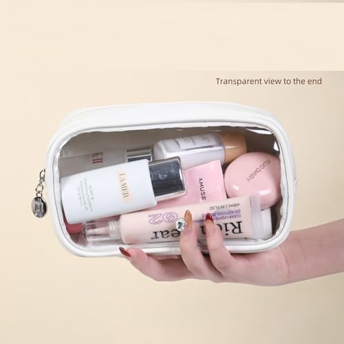 TSA Approved Clear Toiletry Bag Set - 2 Pack Makeup Organizers