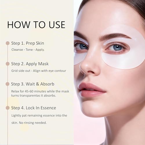 Collagen Eye Mask Patches - 7 Pack for Dark Circles & Puffiness