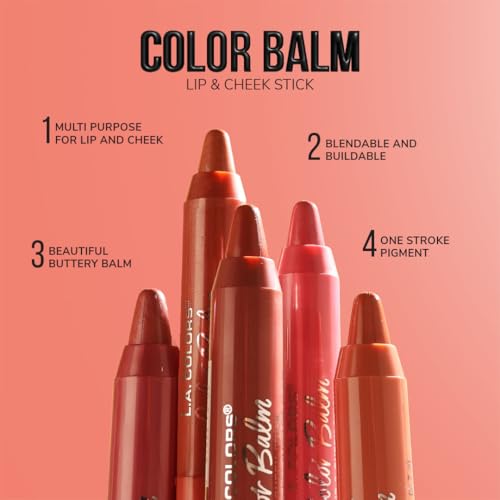 L.A. COLORS Color Balm Lip & Cheek Stick - Spiced (Pack of 2)