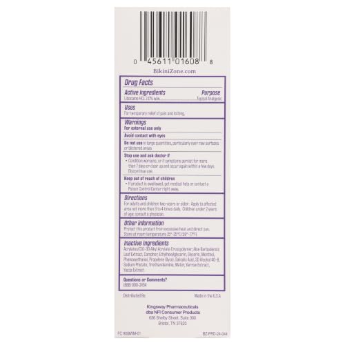 Medicated After Shave Gel with Lidocaine - 1 Oz, Cooling Relief