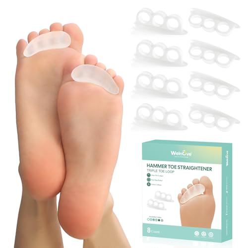 Welnove Hammer Toe Straightener Cushions - 8 Pcs Silicone Pads