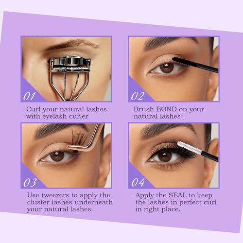 Lash Clusters Kit 30D-100D Mixed Tray (50 Pairs)