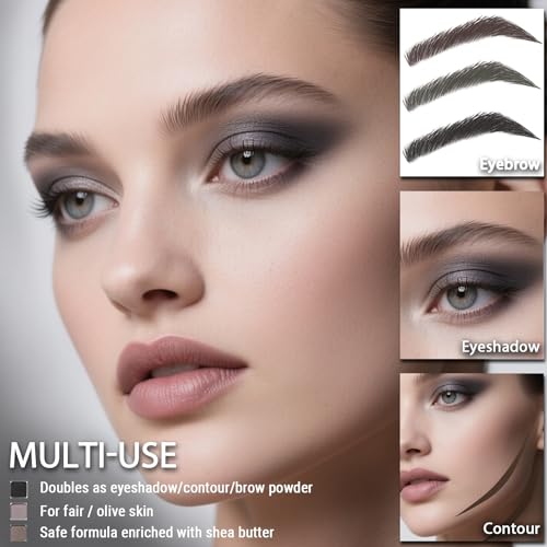 Afflano Matte Eyeshadow Palette - Cool Toned Taupe & Nude