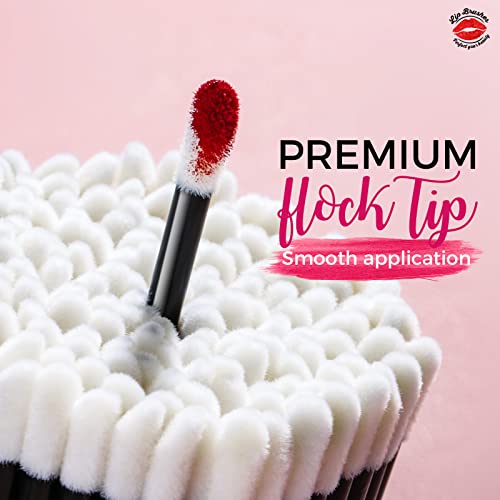 Teenitor 600 Pcs Disposable Lip Applicators - Flocked Lint-Free Wands