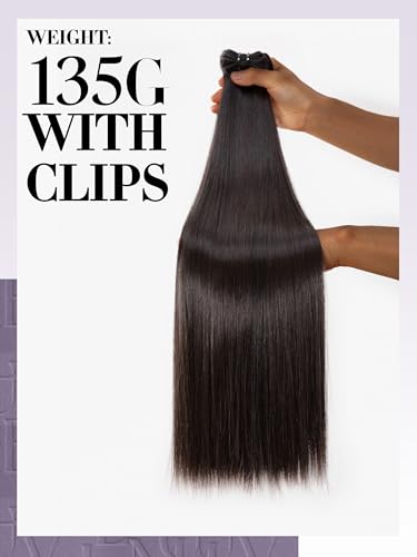 LUVME Clip-In Hair Extensions 270g 14pcs 20 Inch