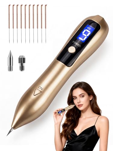 9-Speed Skin Tag Remover Pen with LCD Display