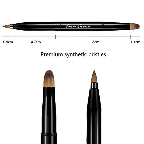 Retractable Dual-End Lip Brush & Concealer Makeup Brush