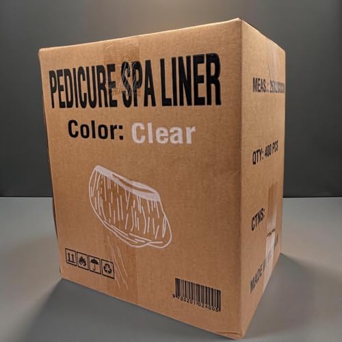Disposable spa Pedicure Liner (Clear 400 pcs) Fit All Pedicure Spas 1200mm x 1200mm