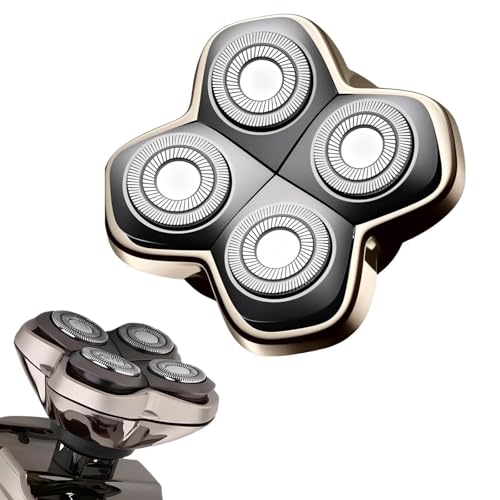 PRO 4 Head Replacement Blade Compatible with Pitbull Shaver Replacement Blade,Rotary 4 Blades Compatible with Skull Pitbull Gold/Silver/Platinum PRO,Blades Fit for Butterfly Kiss Head Shavers,1Pack.