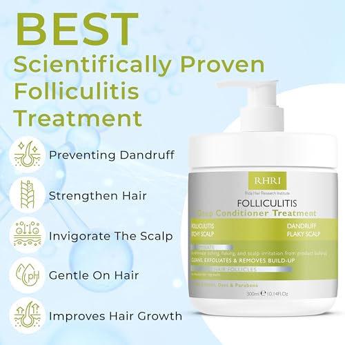 Folliculitis Deep Conditioner for Scalp Treatment - After Shampoo, Dandruff & Psoriasis Relief