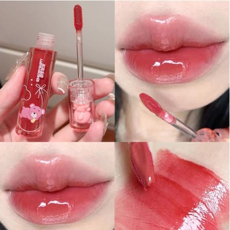 Bear Lip Gloss Set 6 Colors - Jelly Plumping Lip Tint