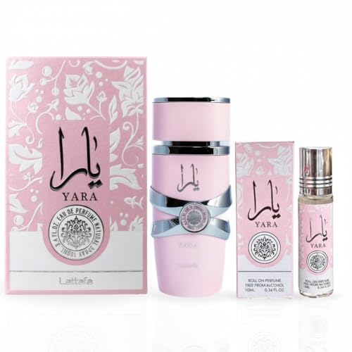 Lattafa Yara 2-Piece Fragrance Bundle for Women | EDP & Oil