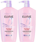 L'Oreal Paris Elvive Glycolic + Gloss Shampoo & Conditioner Set, 56 Fl Oz
