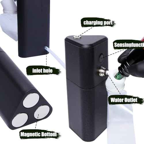 Tattoo Needle Cleaning Machine-Automatic Sensor Cleaning for Needles Tip Professional, Tattoo Equipment,Cartridge Needle Washer for Tattoo Beginners and Artists (plug in (an electronic device)