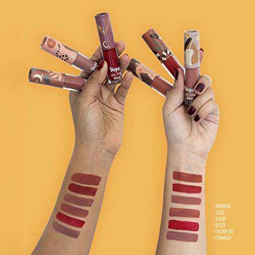 YuYa Cruelty-Free Lipstick - Long-Lasting, Intense Color with Velvet Finish & Exclusive Cap Design - A Must-Have for Any Look!