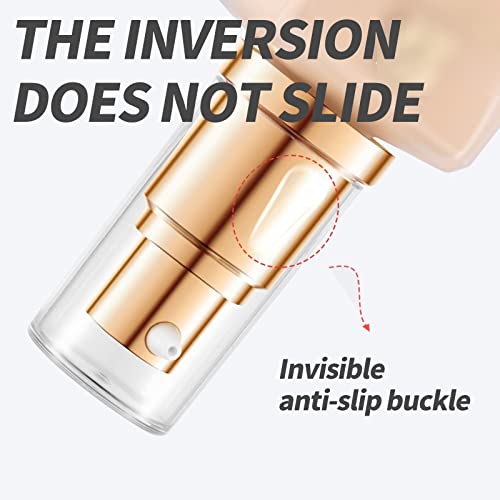 4-Pack Gold Foundation Pump for Liquid Makeup Bottles