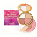 Eye & Cheek Palette - 4-In-1 Shimmer Eyeshadow Blush Highlighter