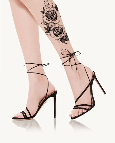 Temporary Tattoo Sheets - Waterproof Blooming Roses (3 Pack)