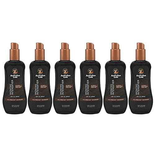 Australian Gold Intensifier Bronzing Dry Oil Spray 8 Ounce (235ml) (Pack of 6)