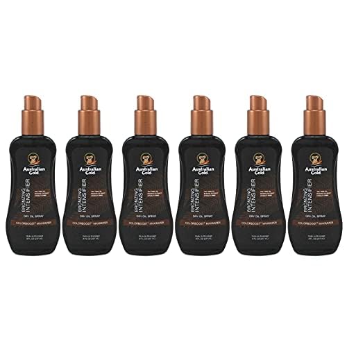 Australian Gold Intensifier Bronzing Dry Oil Spray 8 Ounce (235ml) (Pack of 6)