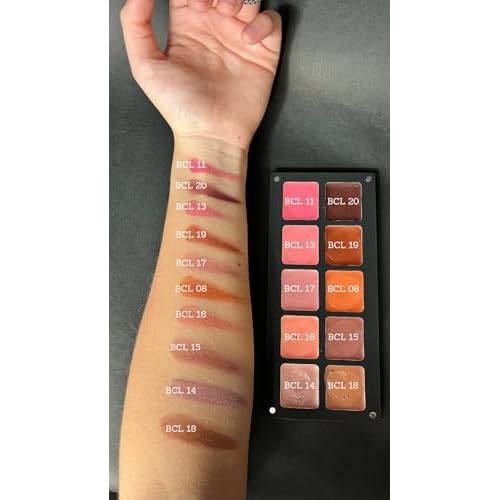 Cheeks & Lip Palette | Lipstick and Blush | Cream Formula | Reusable Magnetic Case | For All Skin Types (Coffe, Nude)