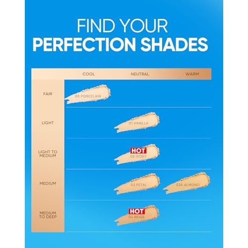Ultra Cover Powder Foundation, Full Coverage Matte Finish, One-Swipe Flawless Pressed Powder with Oil Control, Lightweight & Long-Lasting, Pore-Blurring for Oily Skin (03 Petal)