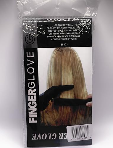 Stilnati Heat Resistant Gloves for Hair Styling | 3-Finger Professional