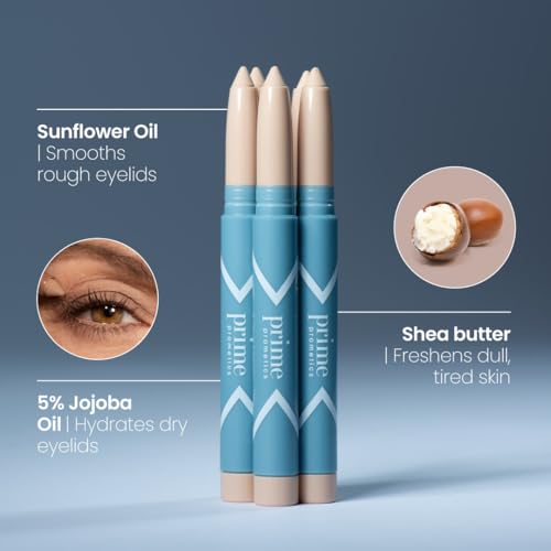 Prime Prometics PrimeEyes Eyeshadow for Mature Women - Crease-Free Powder-to-Cream, Long-Wear (Espresso)