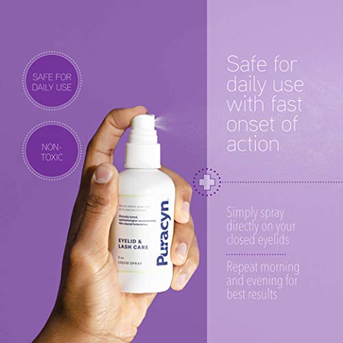Eyelid and Lash Care - Natural, Medical-Grade Spray for Effective Relief from Styes, Blepharitis, and Irritation, 3 oz Bottle