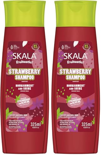SKALA Strawberry Shampoo 325mL – Hydrating & Shine, Vegan Formula