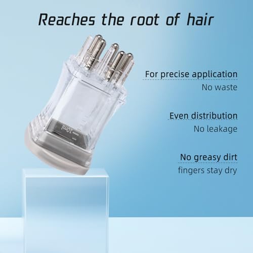 Hair Serum Applicator Bottle with Scalp Massager (2-Pack)