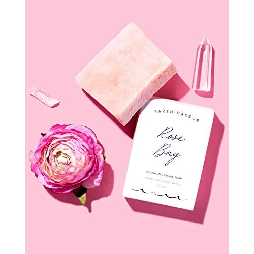 Earth Harbor | ROSE BAY Balancing Facial Soap | Gentle & Sensitive | Australian Pink Clay | Synthetic-Free + Zero-Waste