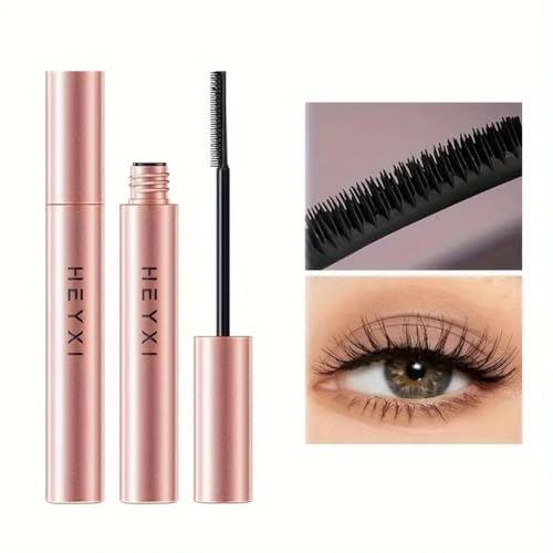 Waterproof Black Mascara With Fine Tooth Comb Brush, Volumizing and Lengthening Mascara for Fine Lashes, Volume and Length, Curling, Smudge-Proof (#01)