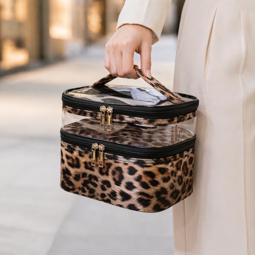 Waterproof Double-Layer Makeup Bag for Travel