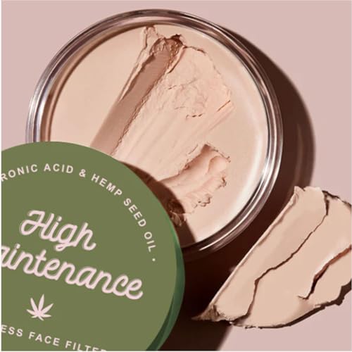 Italia Deluxe 1 x High Maintenance Putty Primer makeup Vitamin E IT-107 & Zipper Bag, Brown