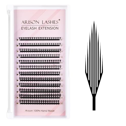 Anime Lashes Premade Fan D Curl 0.07 8-15mm Mix
