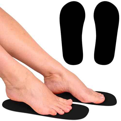 CHNELSS 30Pairs Professional Spray Tan Feet Pads - Disposable Foam Feet Protectors for Tanning Salon Hygienic & Comfortable Feet for Spray Tanning - Spray Tan Foot Covers for Tanning Tent(Black)