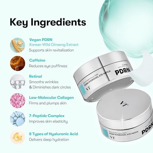 VT COSMETICS PDRN Hydrogel Eye Patches - 60 Count