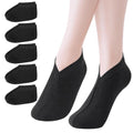 Segbeauty 12 Pairs Black Moisturizing Cotton Sleep Socks for Cracked Heel Repair