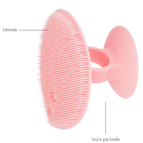 3pc Facial Cleansing Kit - Silicone Face Scrubber, Exfoliating Face Sponge, and Dual Ended Mask Applicator | Esthetician Supplies & Spa Accessories for Women