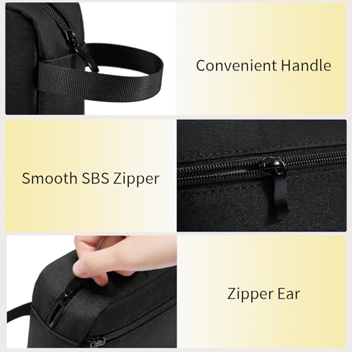 Travel Toiletry Bag with Hanging Hook & Water-Resistant Design