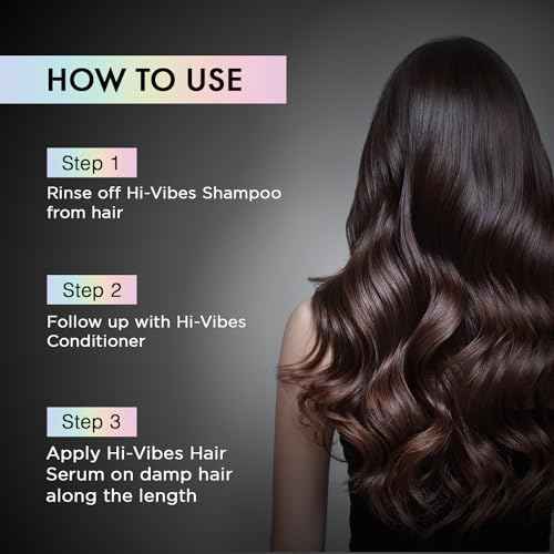 MOEHAIR Hi-Vibes Vegan Shampoo, Conditioner and Serum | Argan Oil Shampoo and Conditioner Set with Anti Frizz Hair Serum | Infused With Avocado, Sunflower, and Coconut Oil | Sulfate and Paraben Free