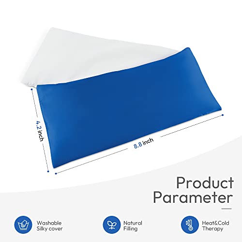 Lavender Eye Pillows for Yoga & Meditation, Weighted Eye Compress – 2 Pack