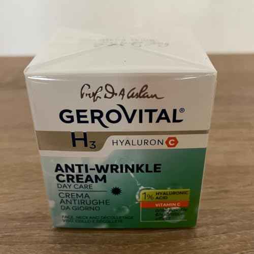 GEROVITAL HYALURON C Anti-Wrinkle Night Face Cream with Hyaluronic Acid, Vitamin C and E, Moisturizing and Regenerating Effect, for Dry, Normal Skin, 50 ml