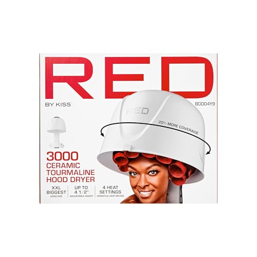 Red by Kiss Ceramic Tourmaline Hood Dryer - 4 Heat Settings