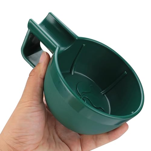 Shaving Bowl Large Deep Plastic Shave Soap Container with Non-Slip Base for Rich Foam Lathering Home Barber Experience 6.3 X 4.72 X 2.36 Inches